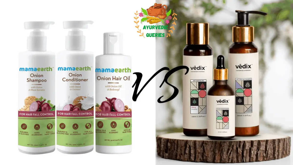Vedix vs Mamaearth Which Hair product is better? Ayurvedic Queries