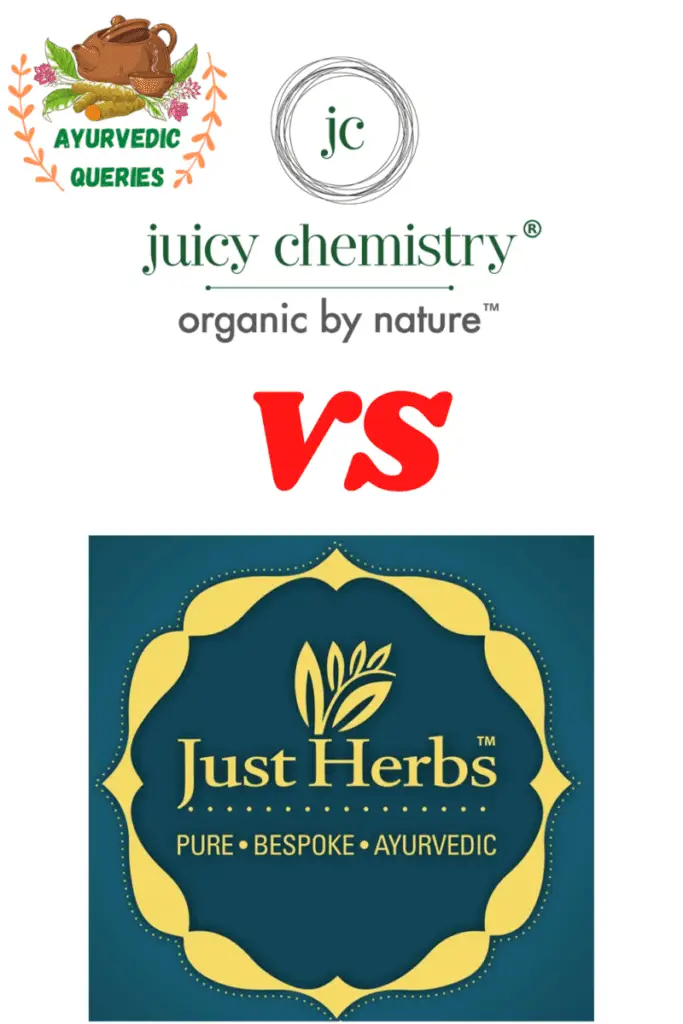 Juicy chemistry vs just herbs Which products are the best